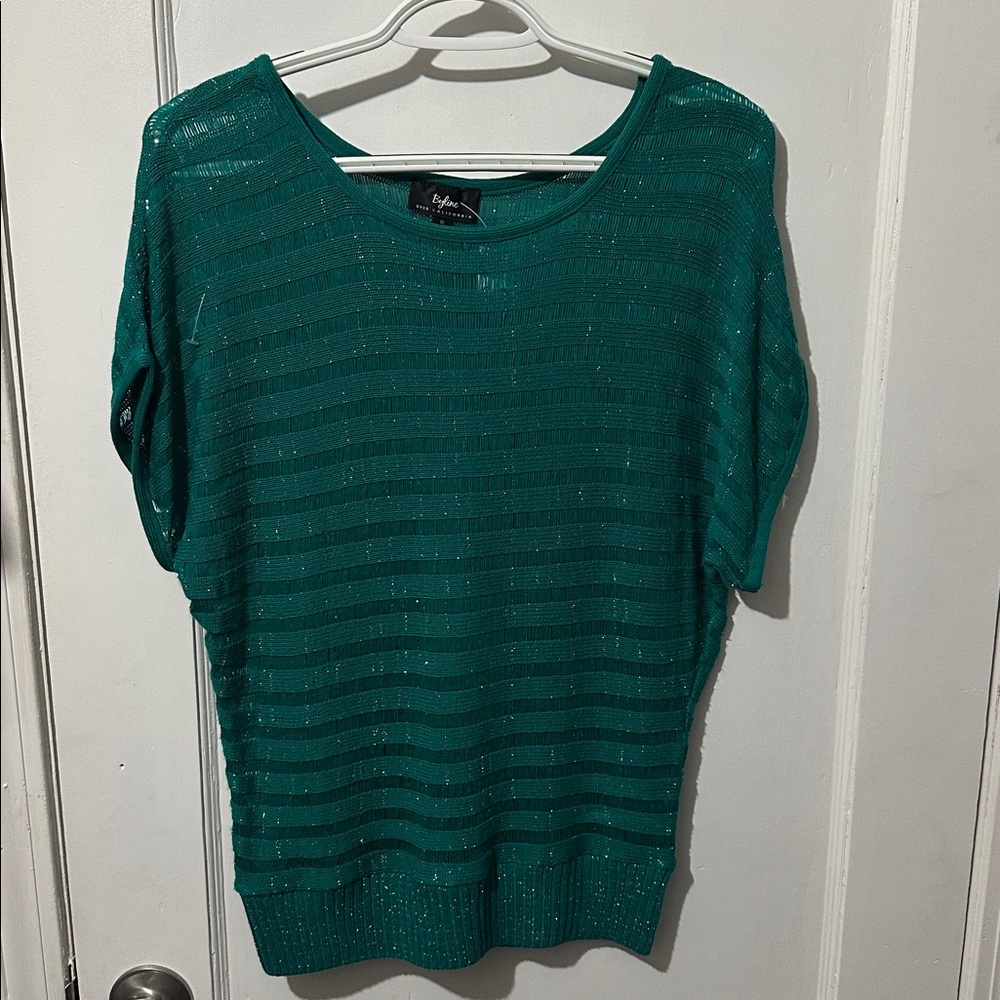 Byer California Teal Knit Top